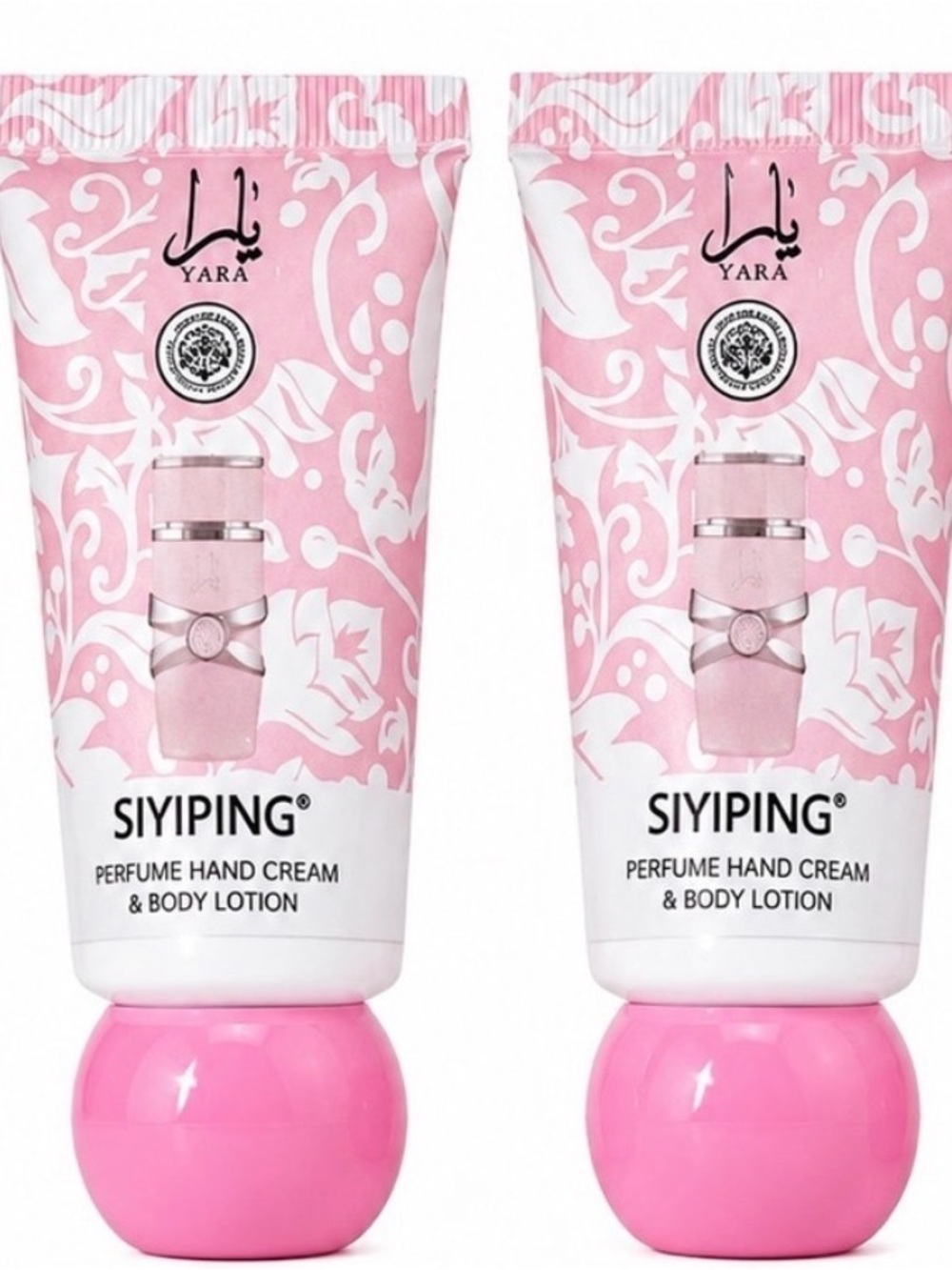 Pink Floral Hand Cream & Body Lotion set of 2